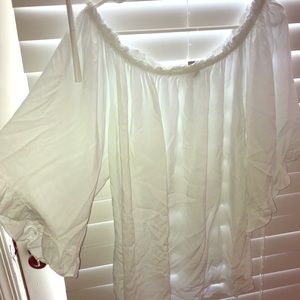 H&M white off the shoulder top